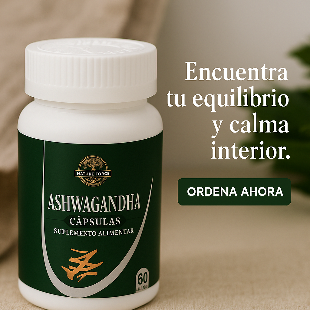 Ashwagandha Nature Force: Equilibrio y Calma Interior (60 Cápsulas) Entrega 🚚 3-5 días hábiles
